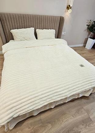 Велюрова постільна білизна colorfull sleep шарпей двоспального розміру