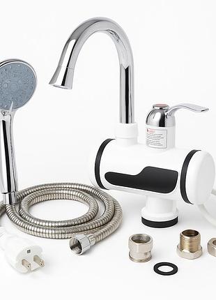 Проточний водонагрівач для гарячої води digital shower wf-013, кран на кухню з підігрівом zo-35