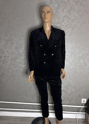Вельветовий костюм moss london,  xxl піджак 56р штани 34