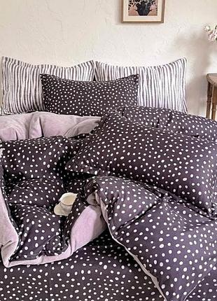 Постельное белье евро из велюра и фланели colorful home print 4 21807 200х230 см