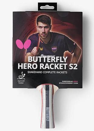 Ракетка для настольного тенниса butterfly hero racket s2 patrick franziska (6251720002)