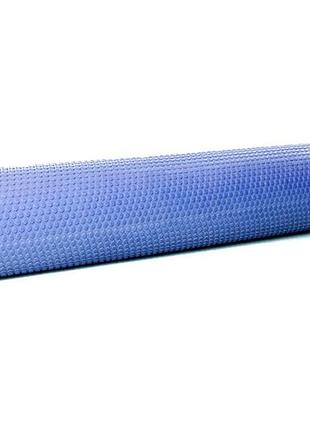 Масажний ролик easyfit foam roller 90 см синій лучшая цена с быстрой доставкой по украине