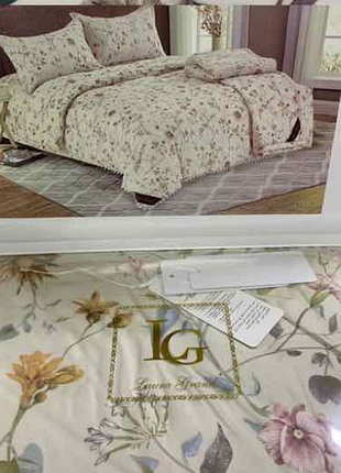 Евро комплект постельного белья laura grand elegant serenity