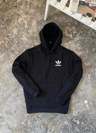 Зимовий худі з начосом adidas чорний