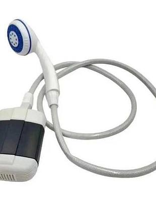 Душ портативный кемпинговый с аккумулятором и usb силиконовый шланг