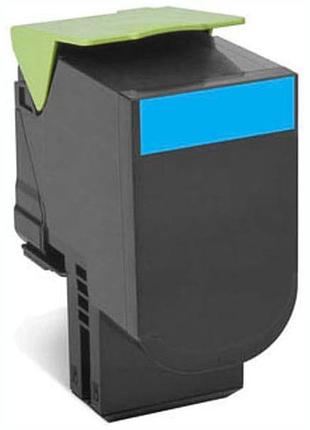Тонер, lexmark 802xc/80c2xc0 для cx510de, оригинальный циан, ресурс 4 000 страниц, качественный oem картридж