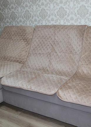 Покривало на кутовий диван різні квіта "utopia"