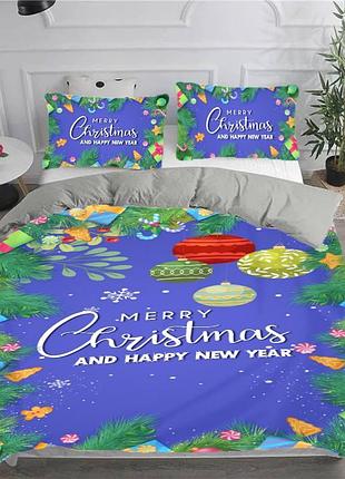 Постільна білизна з плюш-велюру merry christmas №2 2972 13513 215х150 см
