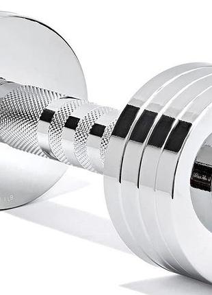 Гантель регулируемая adidas adjustable chrome dumbbell лучшая цена с быстрой доставкой по украине