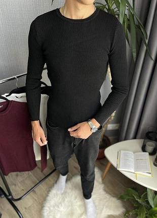 Кофта рубчик черный xxl (xl) 3