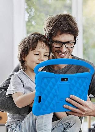 Планшет дитячий nodizz new pad 2, 7", wi-fi, android з протиударним чохлом та ручкою синій