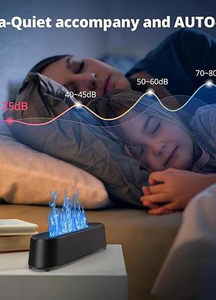 Увлажнитель воздуха flame diffuser humidifier 200 мл / аромадиффузор с эффектом пламени led-подсветка + пульт 4