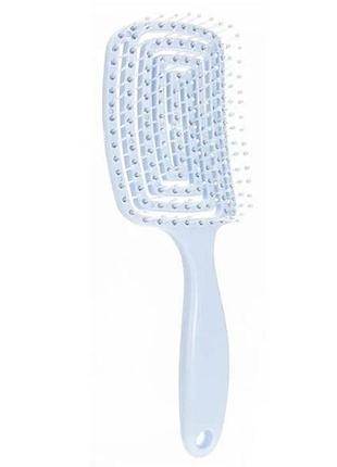 Расческа пластиковая продувная hollow comb (candy-colored) голубая