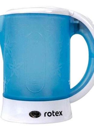 Электрочайник 650вт 0.6л rkt07-b travel тм rotex