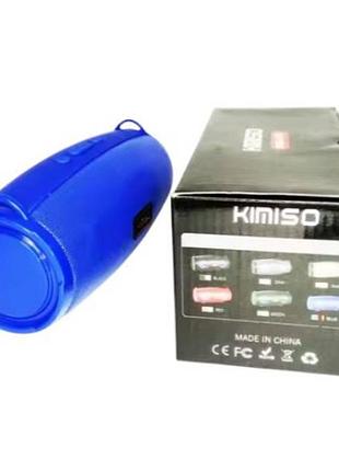 Blueooth колонка акумуляторна 3+3вт usb kimiso 202 синя