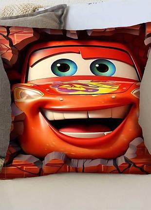 Подушка 3d тачка маквин 4276_d 17725 35х35 см