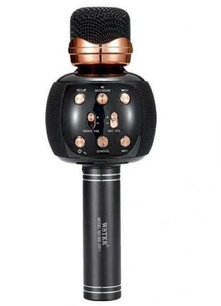 Микрофон караоке dm karaoke ws 2911 черный