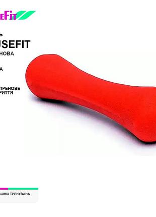 Гантель неопренова housefit dd 64181 1 кг нерозбірна для фітнесу, аеробіки та домашніх тренувань, для фітнесу й аеробіки