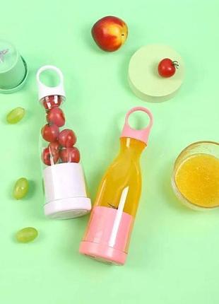 Портативний блендер mini juicer міні блендер для смузі помаранчевий