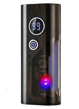 Фонарь-павер банк ручной аккумулятоный 12000mah yemao ym-b200 2p50 led+smd(rgb) li-ion черный