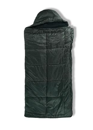 Зимний спальный мешок kiborg "alfa fleece" -20°c олива (85x210)