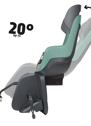 Детское велокресло bobike go frames rs reclining system - rear bicycle seat for frame peppermint лучшая цена с быстрой доставкой 6