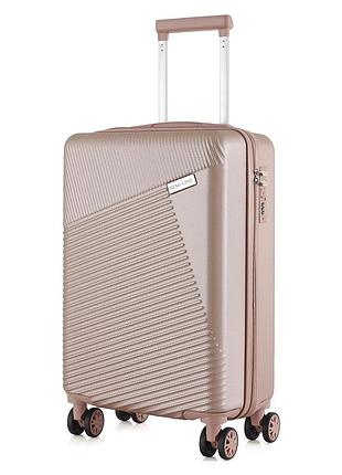 Валіза semi line 20" (s) rose (t5758-2), для літака, потяга й автобуса, для сімейних подорожей, для організованого пакування речей