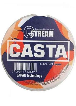 Леска прозрачная casta 150m 0.40/13,75kg tм g.stream