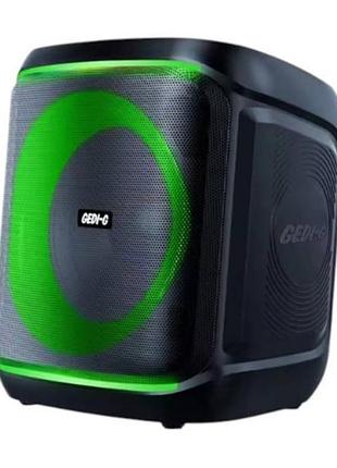 Bluetooth-колонка аккумуляторная 40вт usb, tf-карта, aux gedi-1219 черная