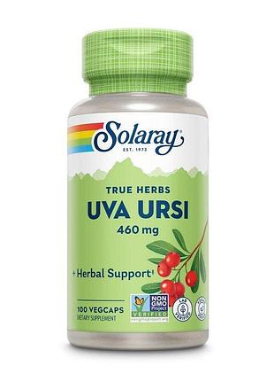 Листья толокнянки solaray uva ursi leaf, 100 вегакапсул