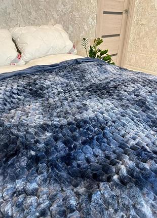 Плед-покривало "кролик" 200×230 затишне м’яке плед-покривало преміум класу