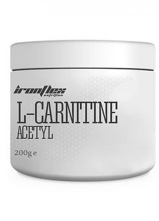 Жироспалювач ironflex acetyl l-carnitine, 200 грам