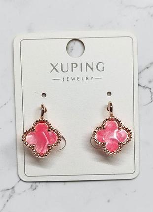 Сережки fallon jewelry медичне золото довжина 17 мм. ширина 10 мм.