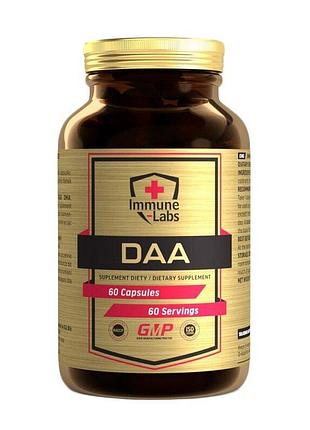 D-аспарагінова кислота immune-labs daa 1000 mg, 60 капсул