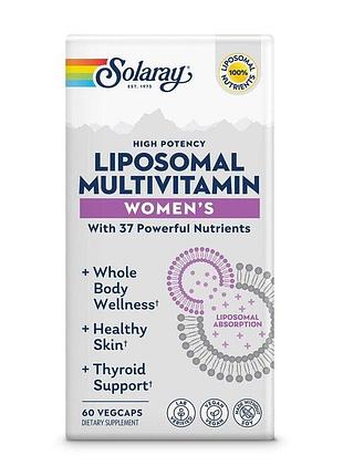 Комплекс для женщин solaray liposomal multivitamin women's, 60 вегакапсул