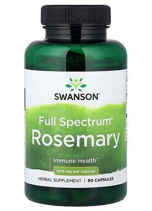 Экстракт розмарина swanson rosemary 400 mg full spectrum, 90 капсул