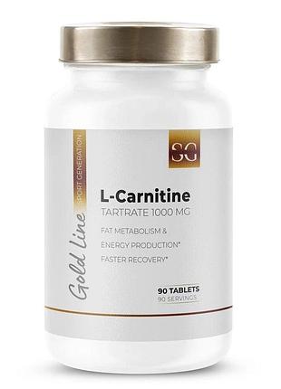 Карнітин тартрат sport generation l-carnitine tartrate 1000 mg, 90 таблеток