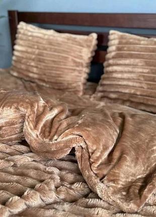 Велюрова постільна білизна koloco шарпей полуторного розміру