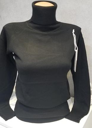 Гольф базовий трикотаж черный, l/xl