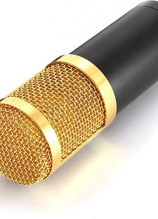 Мікрофон студійний dm-800 золотий