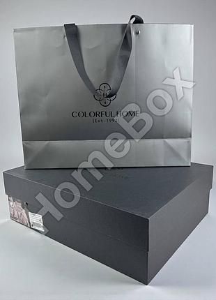 Постельное белье люкс в подарочном боксе вышивка натуральный хлопок
