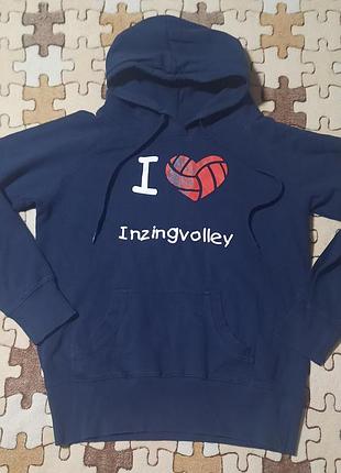 Худі з начосом i love inzingvolley (мерч spreadshirt)