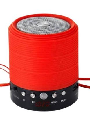 Bluetooth-колонка акумуляторна з вбудованим fm-приймачем 1000мач ws-631 червона