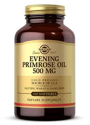 Жирні кислоти solgar evening primrose oil 500 mg, 180 капсул
