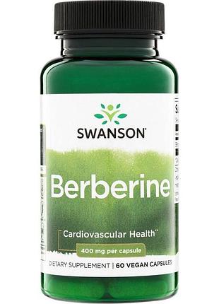 Берберин swanson berberine 400 mg, 60 капсул