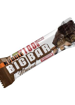 Батончик power pro muscle big bar 30% protein, 100 грамм - миндаль