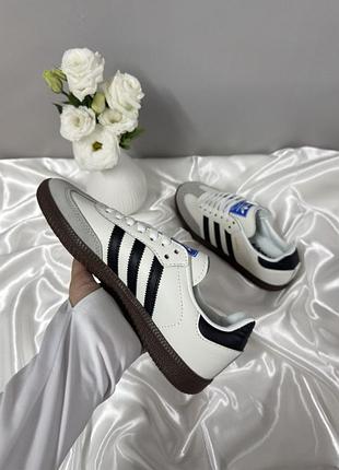 Adidas samba white black 2