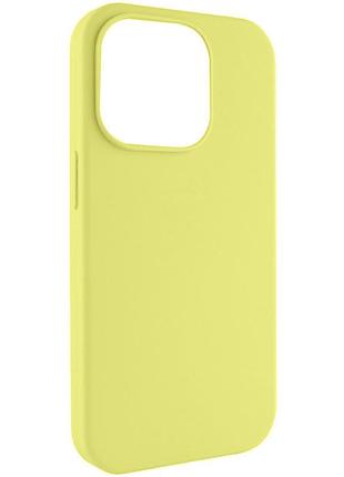Чехол silk (aa) no logo with magnetic fit для apple iphone 17 pro / 18 pro (6.3") желтый / lemon yellow