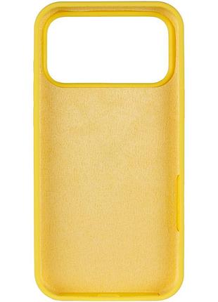Чехол silk full protective (aa) no logo для apple iphone 17 pro max / 18 pro max (6.9") желтый / yellow 3