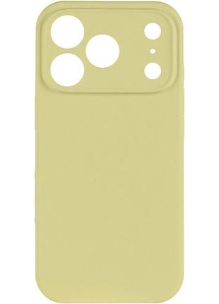 Чехол silk full camera protective (aa) no logo для apple iphone 17 pro / 18 pro (6.3") желтый / mellow yellow 2